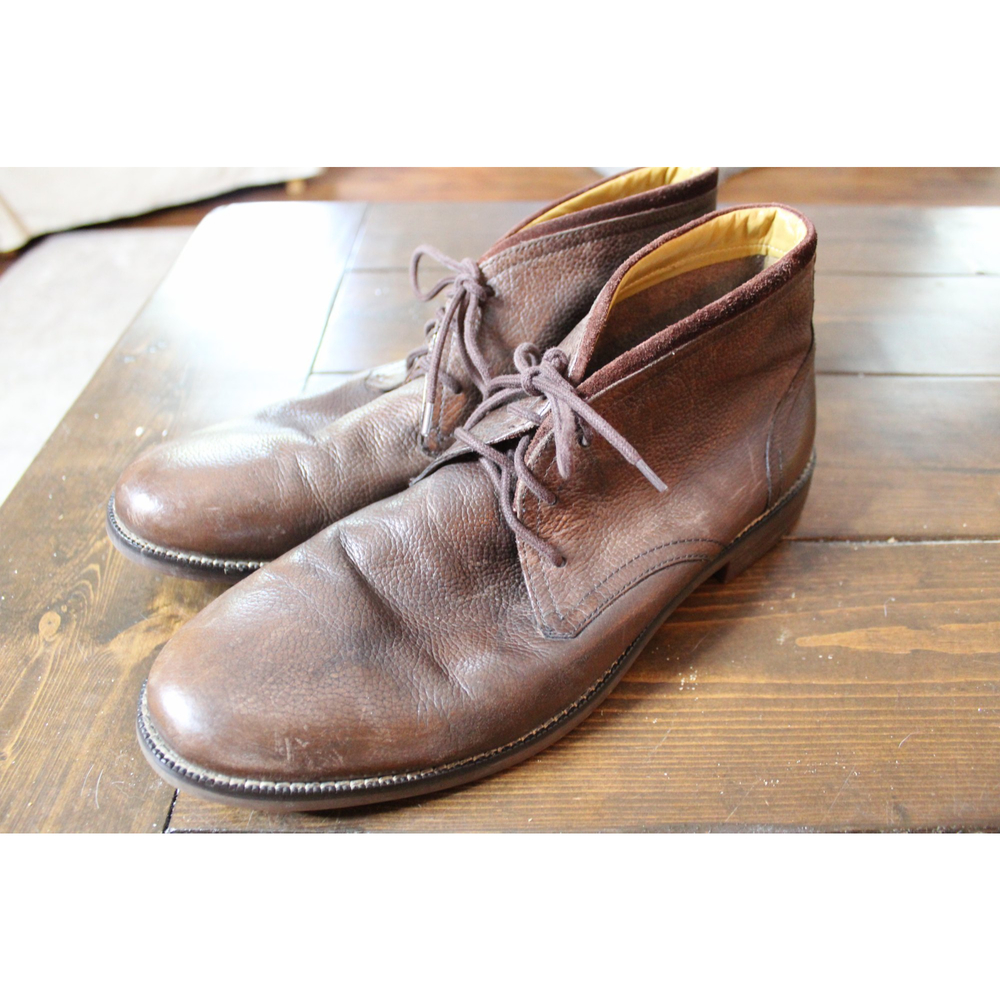 Mens Cole Haan Chocolate Brown Leather Chukka Boots Size 11.5